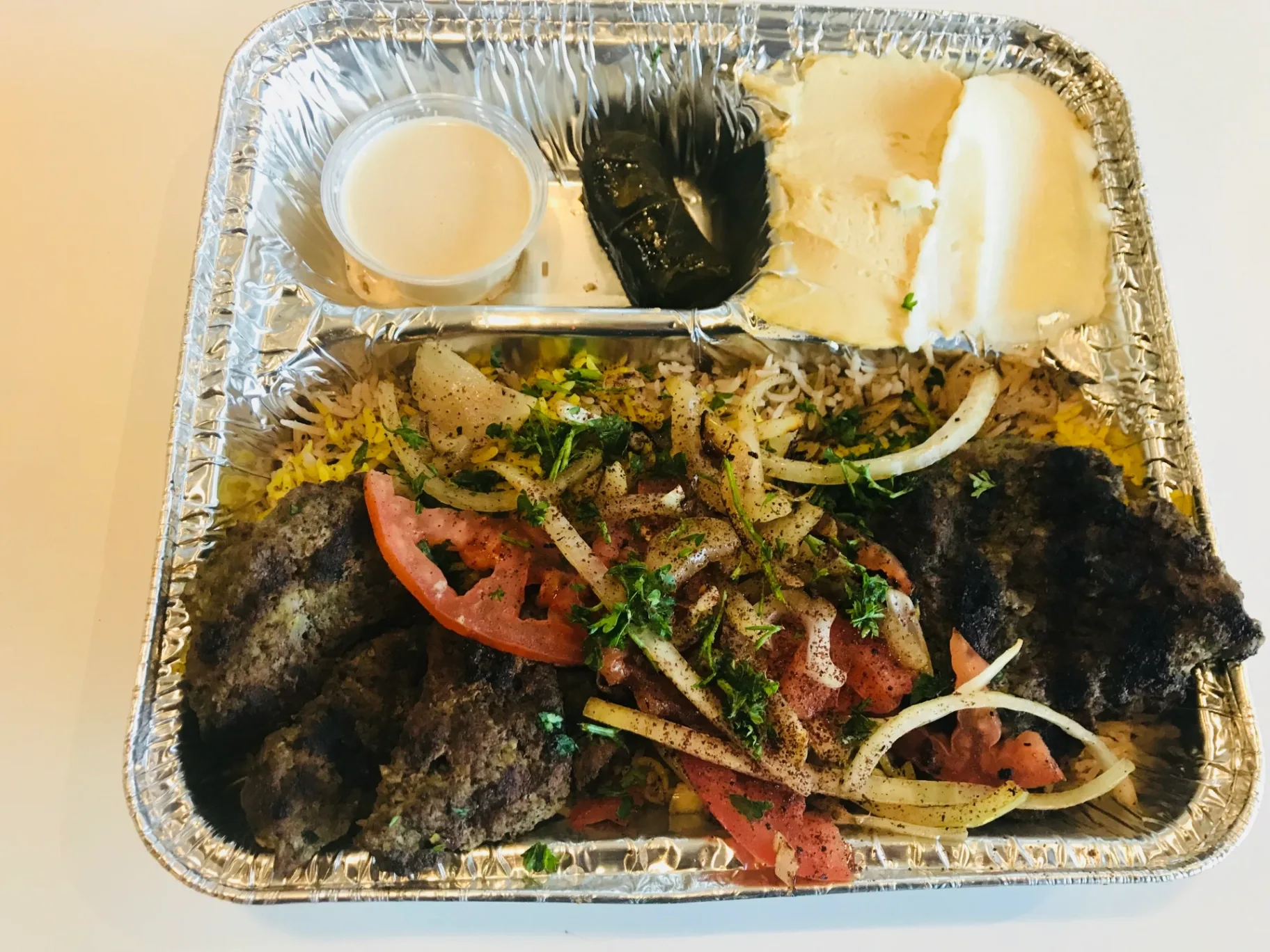 Beef Kafta Combo Plate