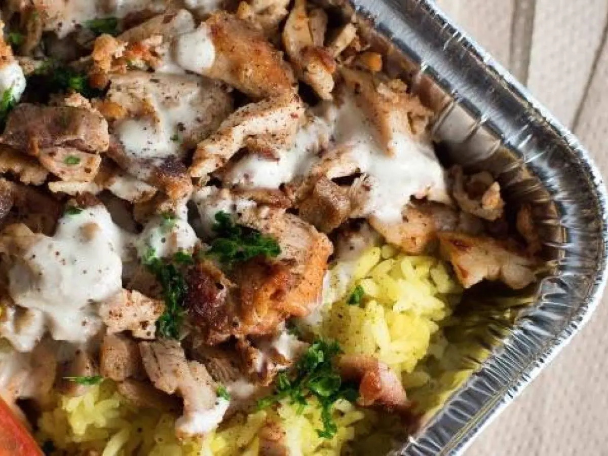 Chicken Shawarma & Falafel Combo Plate