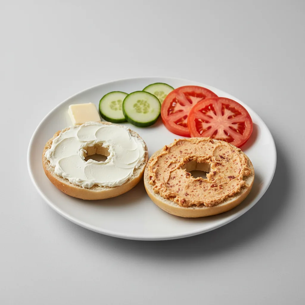 Bagels and Schmears - Bialy Bagels and Cream Cheeses