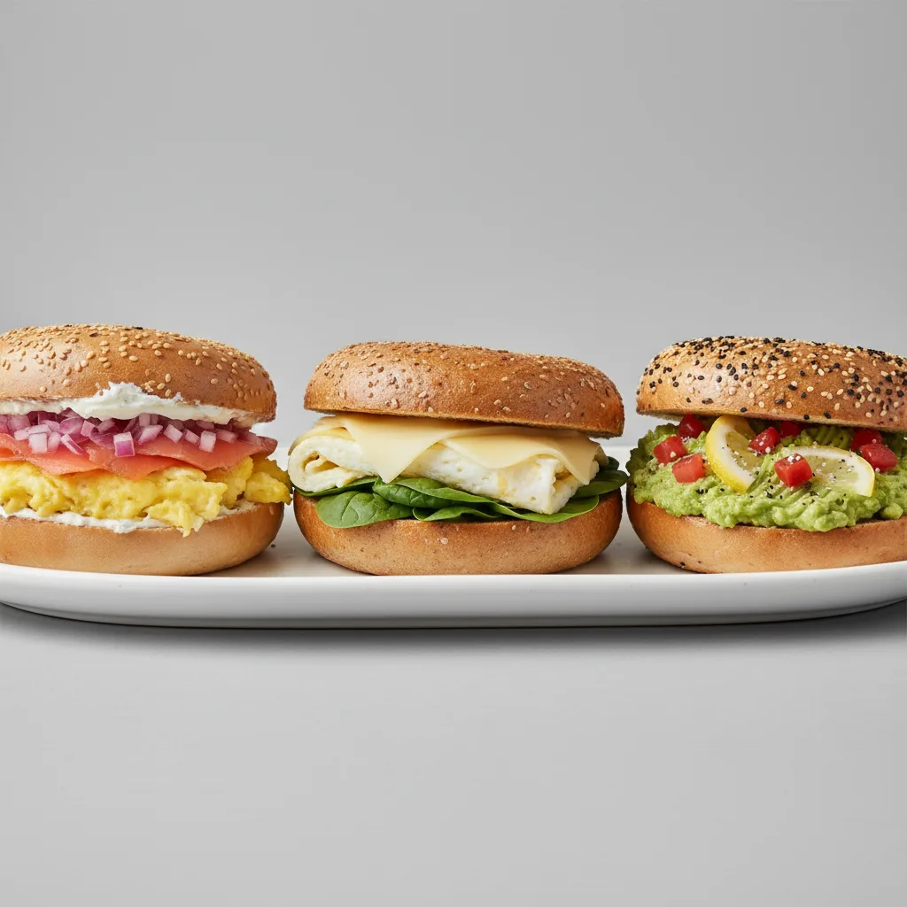 Breakfast Bagel Sandwich Platter - Lexington, Avocado Toast, Leo