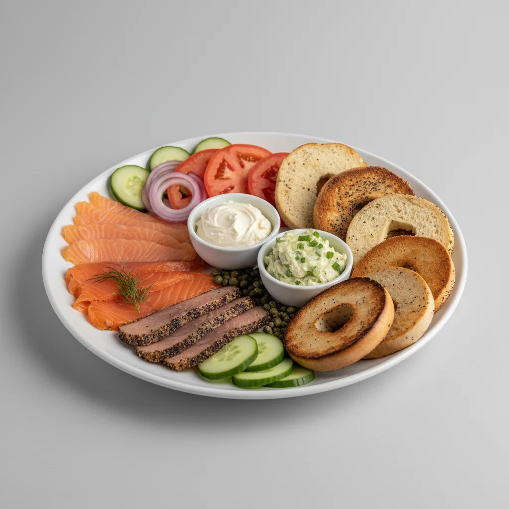 Smoked Salmon Platter - Eastern Nova Scotia Salmon, Gravlax and Pastrami Salmon