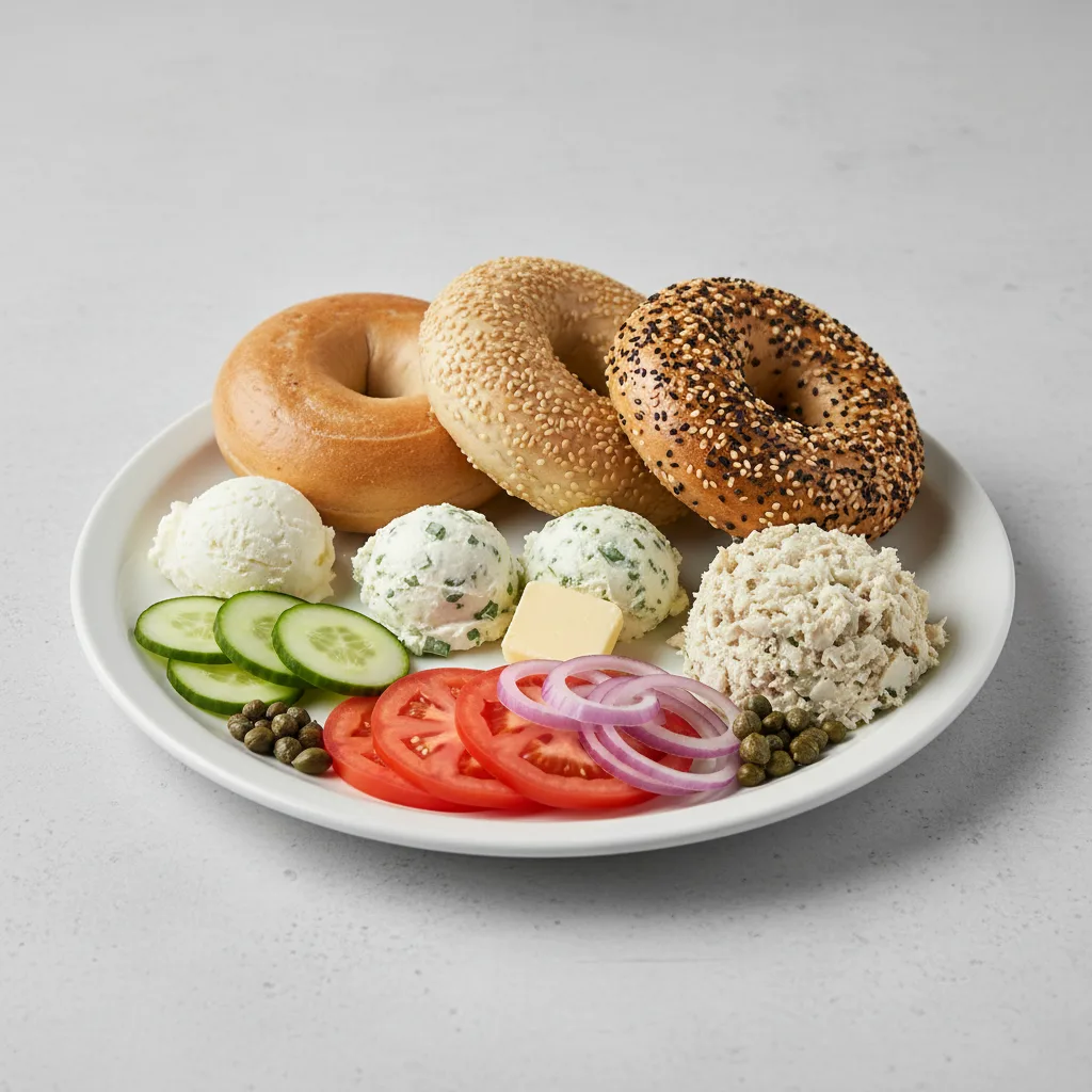 Whitefish Traditional Breakfast - Bagels, Plain and Scallion Cream Cheese