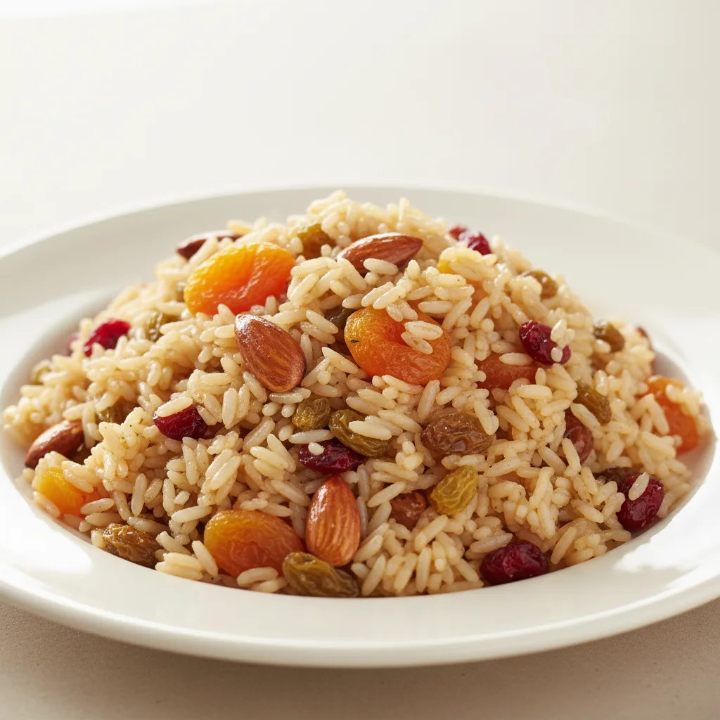 Meal Salad — Basmati Rice Salad, Almonds and Dried Fruit (large) Meal Salad — Basmati Rice Salad, Almonds and Dried Fruit (large)