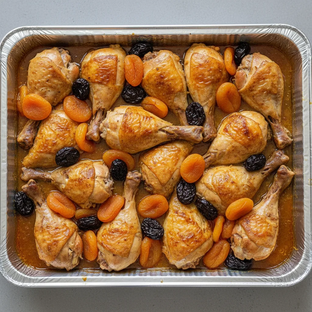 Tagine — Chicken With Honey, Prunes, Apricots (half Pan) Tagine — Chicken With Honey, Prunes, Apricots (half Pan)