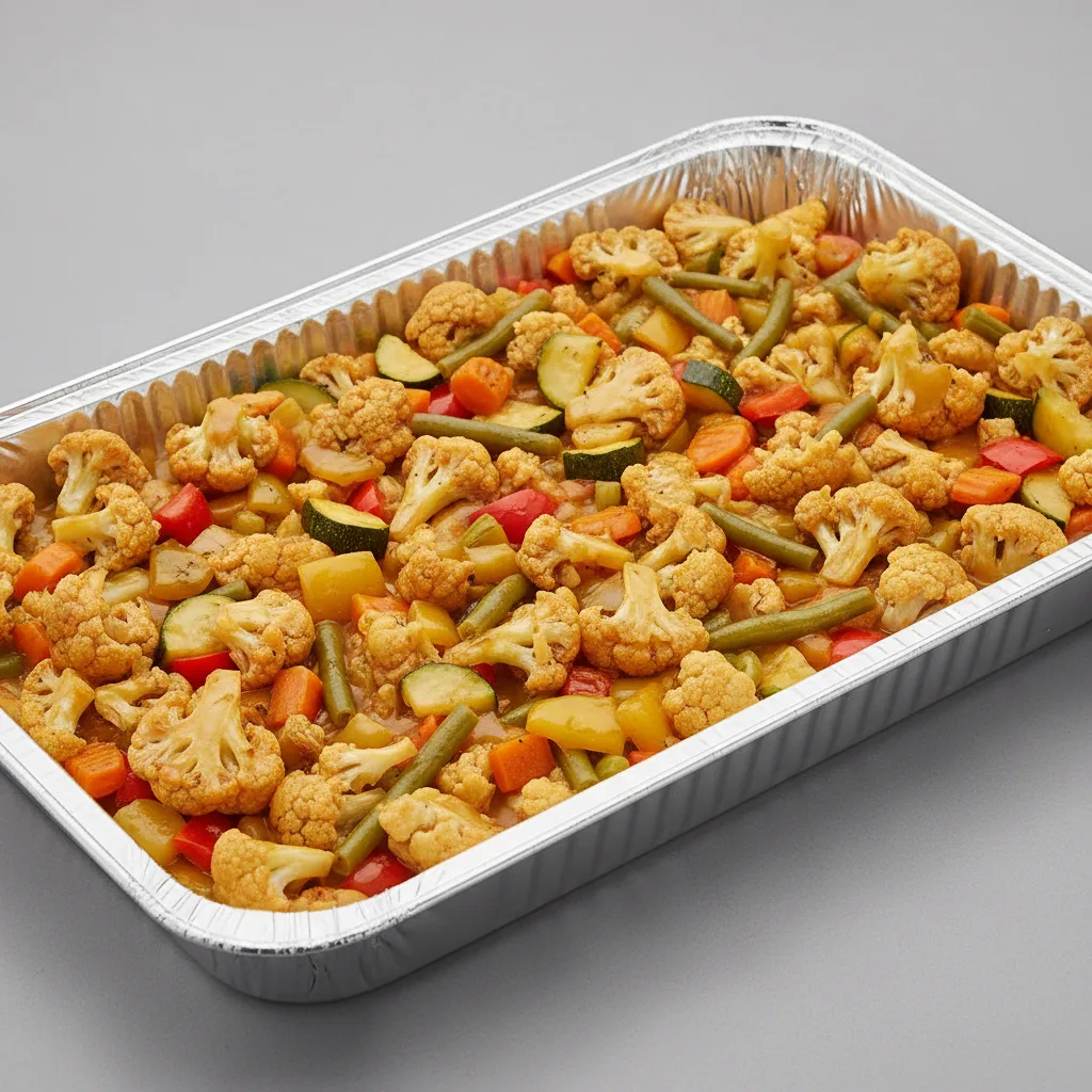 Tagine — Cauliflower With Mixed Veggies and Apricot Sauce (full Pan) Tagine — Cauliflower With Mixed Veggies and Apricot Sauce (full Pan)