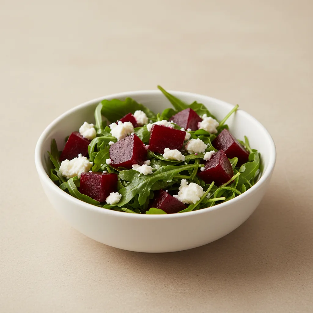Speciality Salad — Beet, Arugula and Goat Cheese (small) Speciality Salad — Beet, Arugula and Goat Cheese (small)