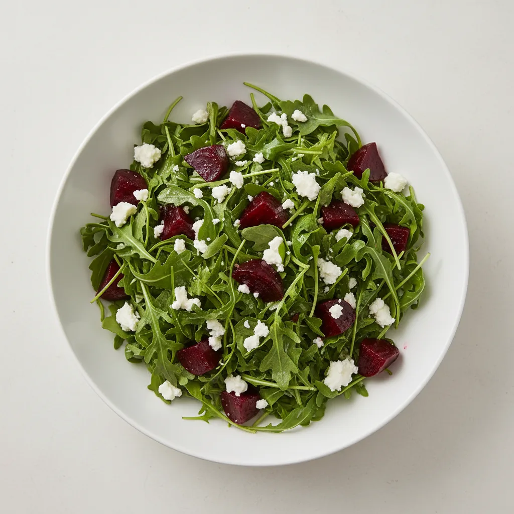 Speciality Salad — Beet, Arugula and Goat Cheese (large) Speciality Salad — Beet, Arugula and Goat Cheese (large)