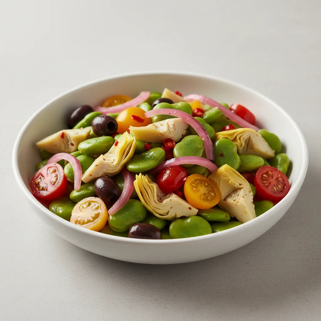 Spicy Fava Bean Salad Spicy Fava Bean Salad