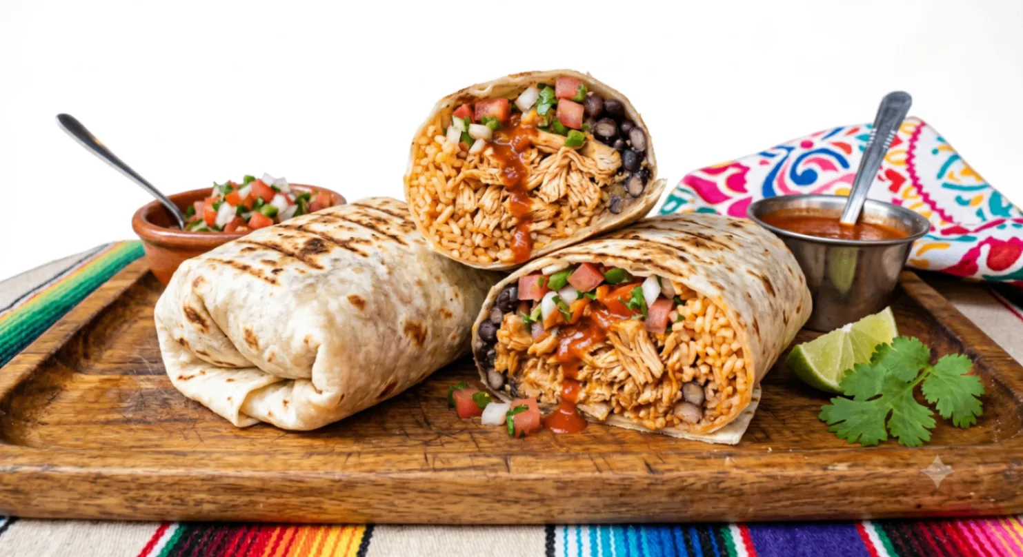 Shredded Chicken Regular Burrito
