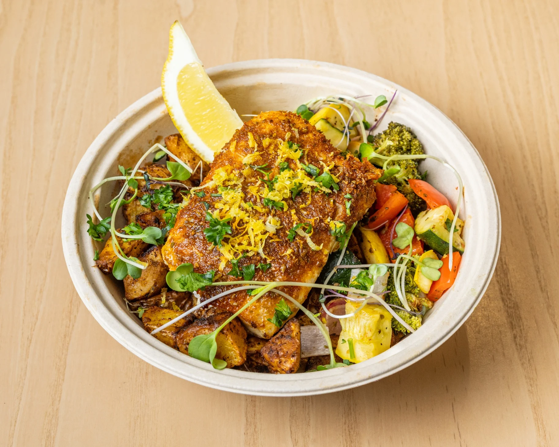 Bayou Flame Fish Bowl - Roasted Potatoes