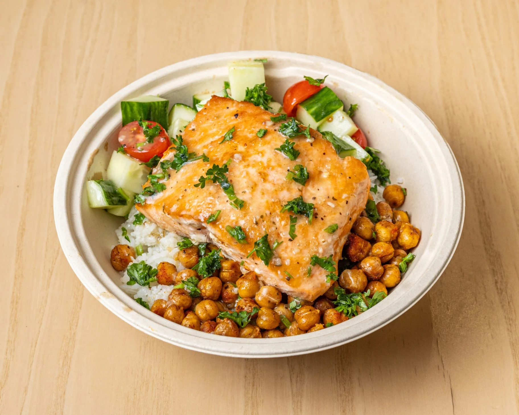 Golden Coast Salmon Bowl - Rice
