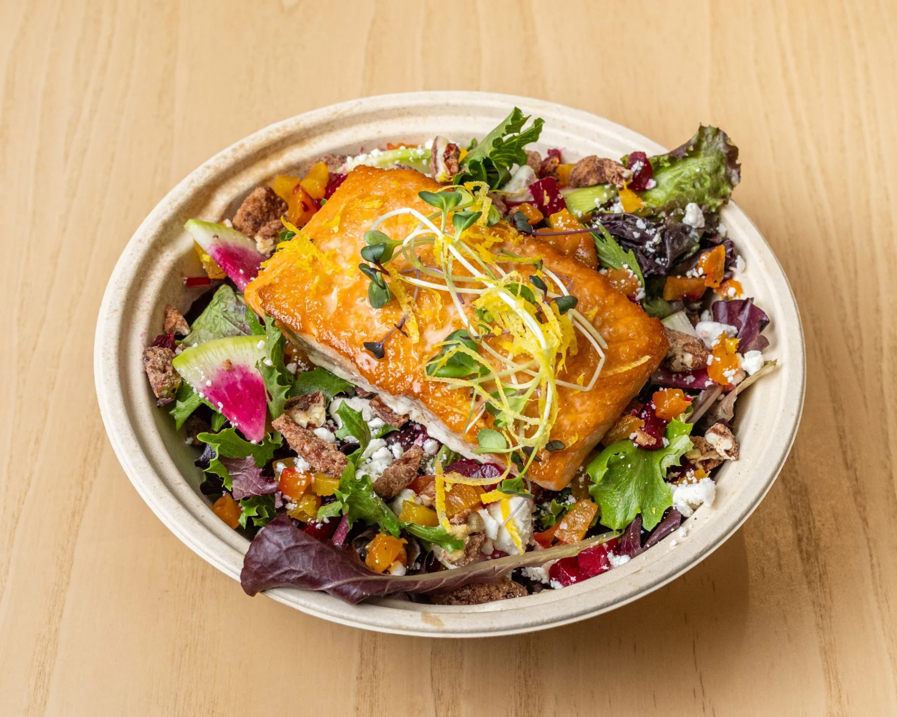 Hearth and Honey Salmon Salad Bowl