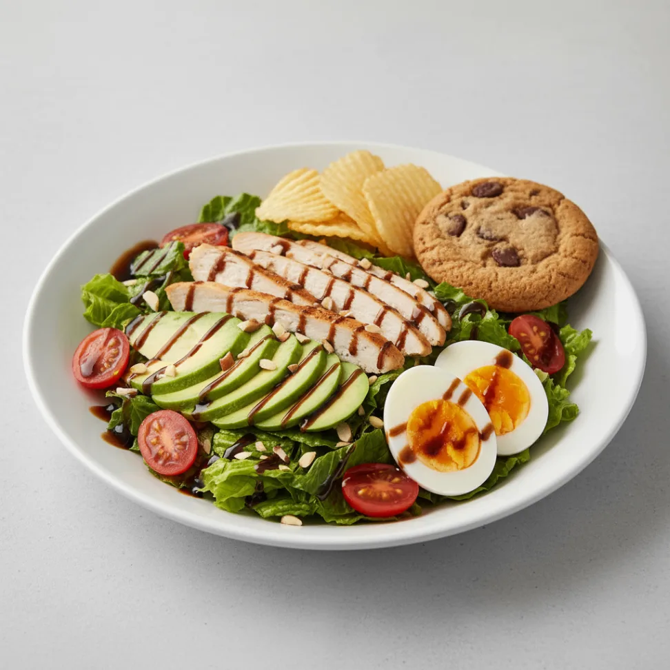 California Cobb Salad with Chips and Cookie