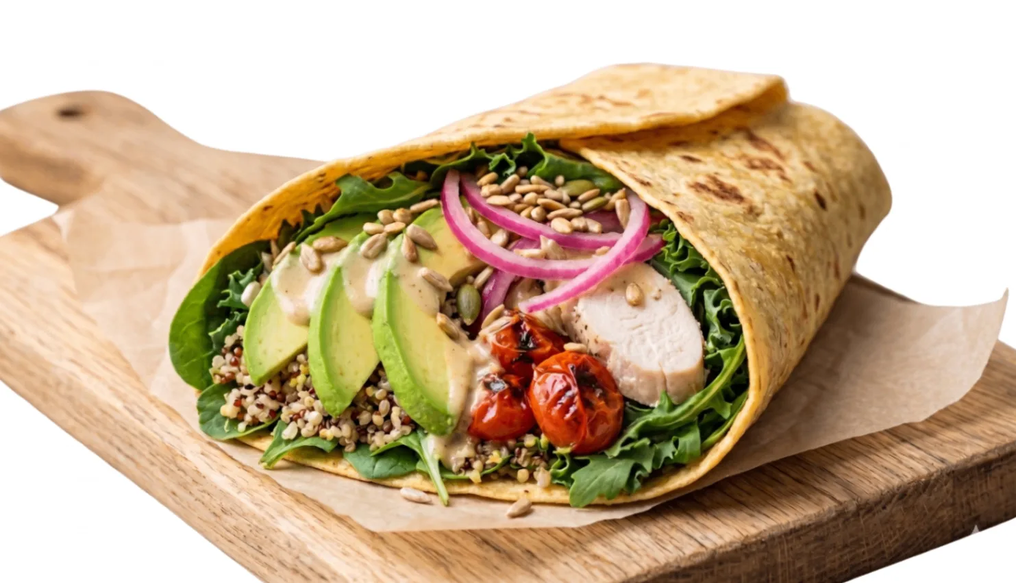 Gluten-Free Avocado Chicken Wraps (Dairy-Free) Tray