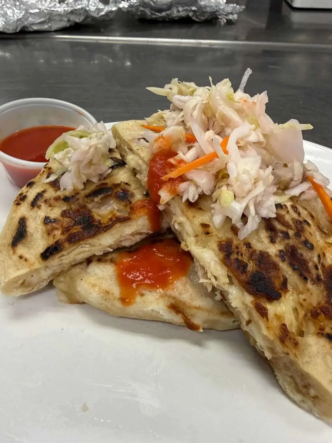 Chicken and Mozzarella Pupusa Boxed Meal