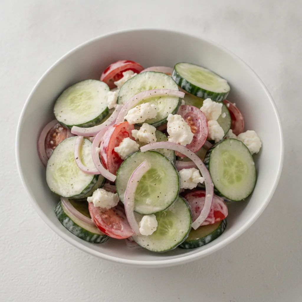 Creamy Greek Cucumber Salad Creamy Greek Cucumber Salad