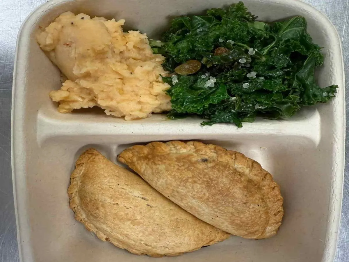 Chicken Empanadas, Chipotle Potatoes and Kale