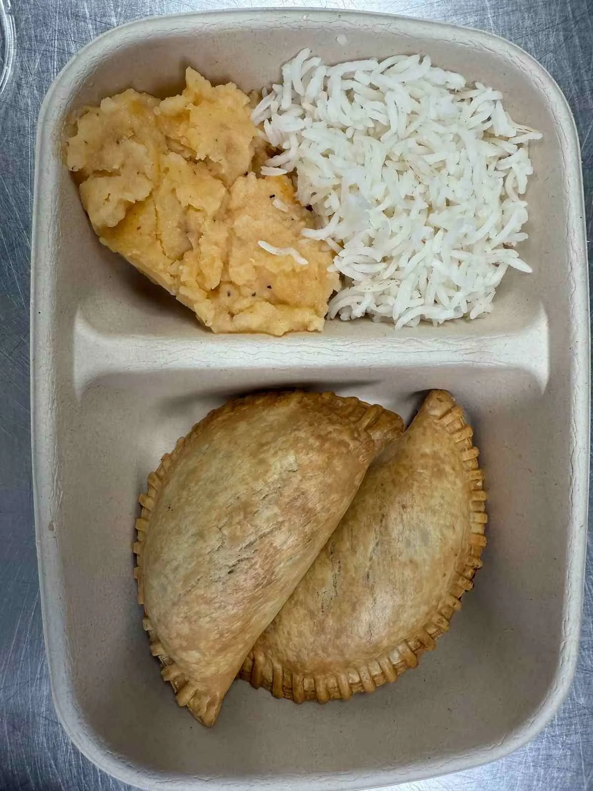 Beef Empanadas, Chipotle Potatoes and Arroz Blanco