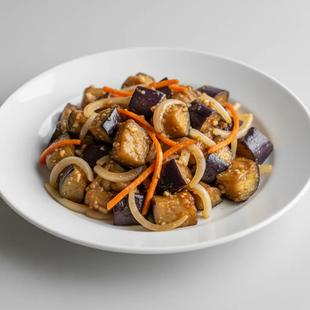 Vegan Eggplant with Garlic Sauce
