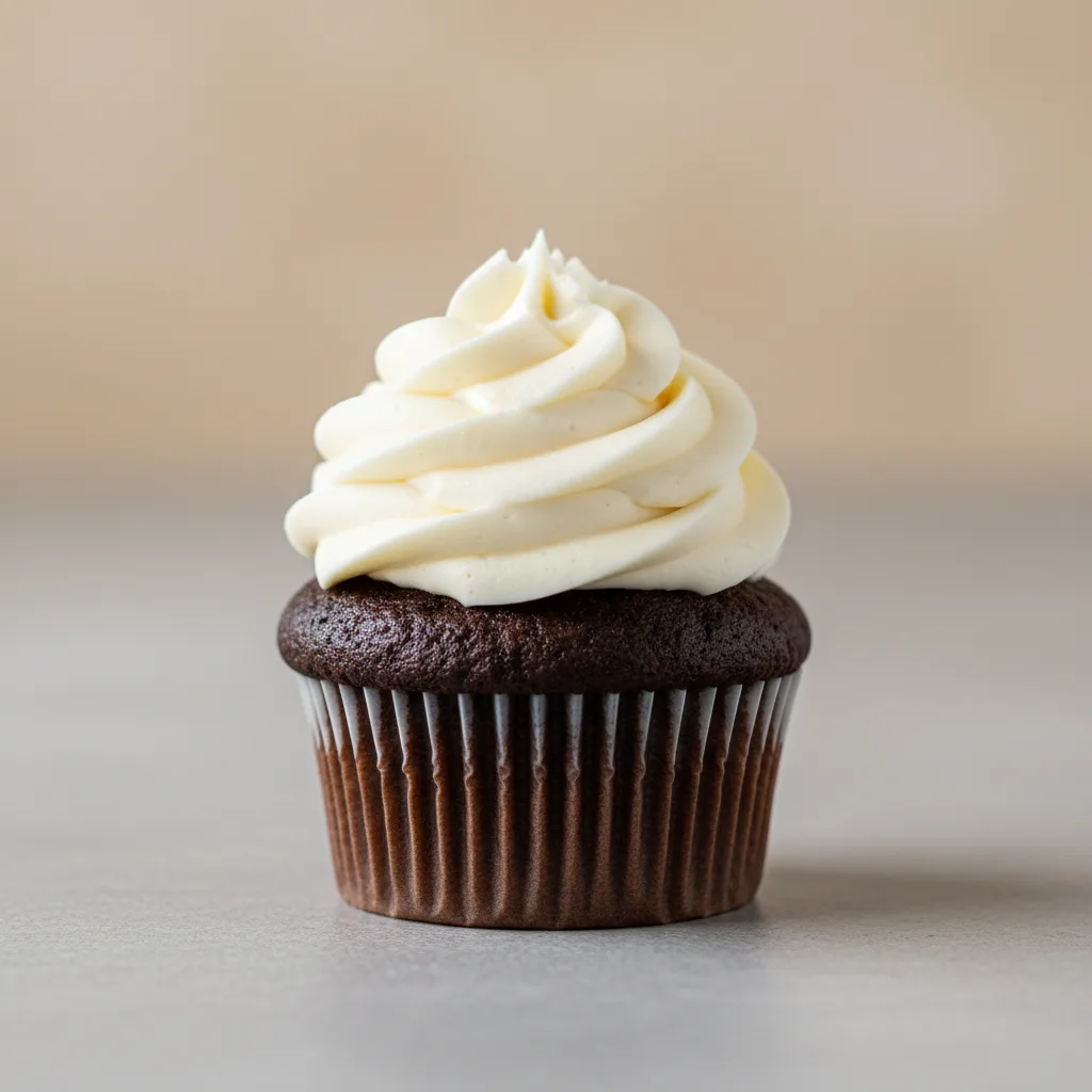 Chocolate Cupcake with Vanilla Frosting Chocolate Cupcake with Vanilla Frosting