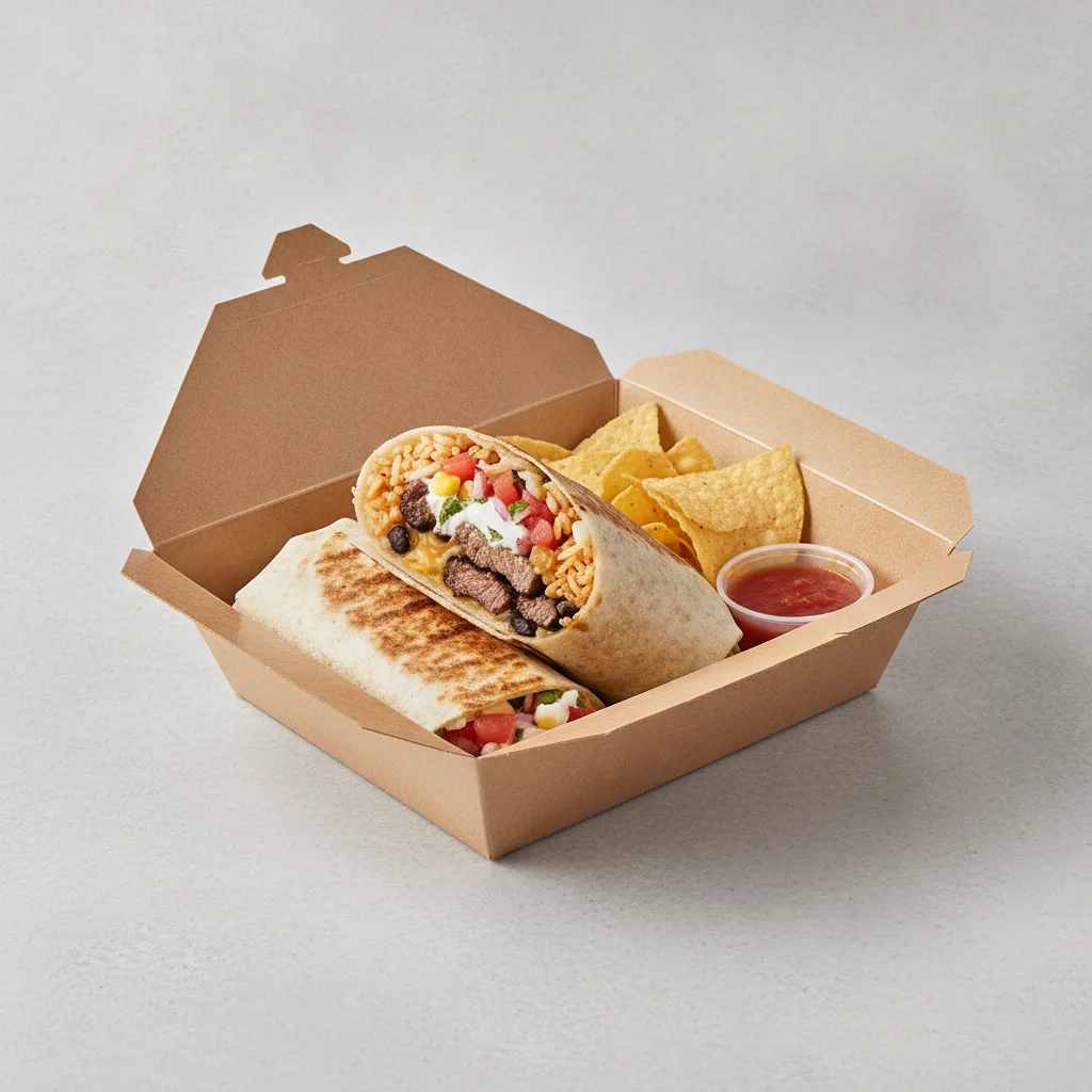 Steak Burrito Boxed Lunch Steak Burrito Boxed Lunch