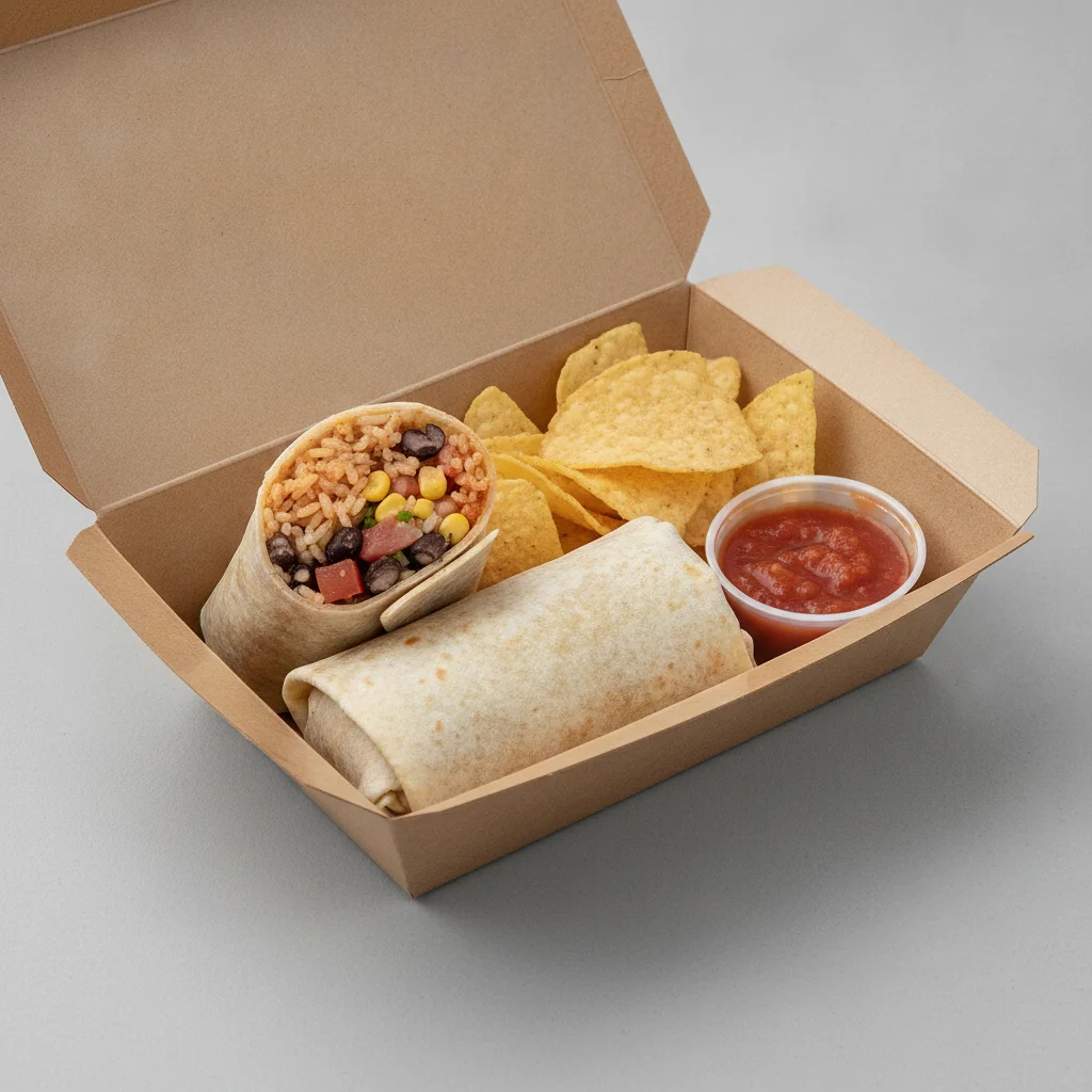 Vegan Burrito Boxed Lunch Vegan Burrito Boxed Lunch