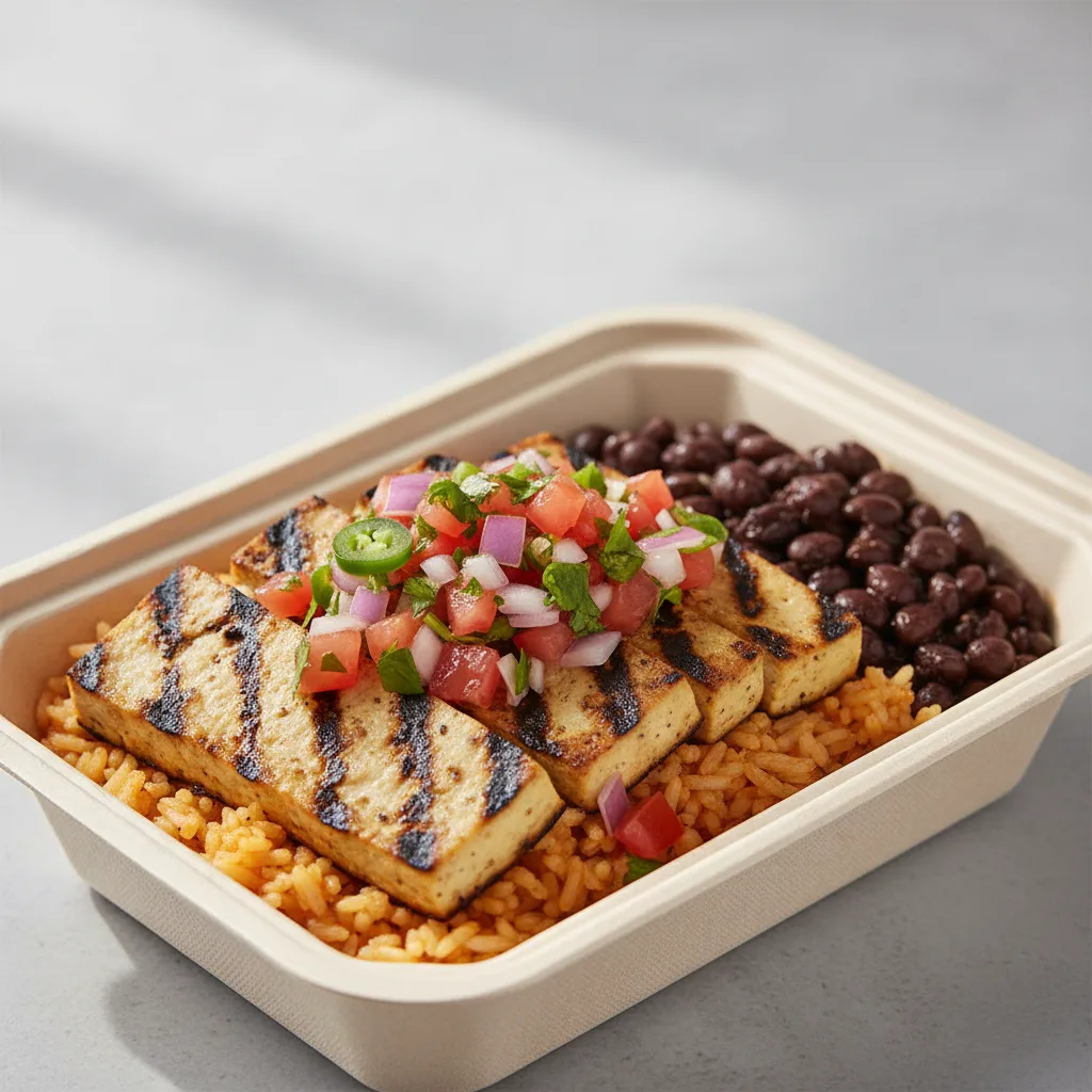 Vegan Lime Grilled Tofu Box Vegan Lime Grilled Tofu Box