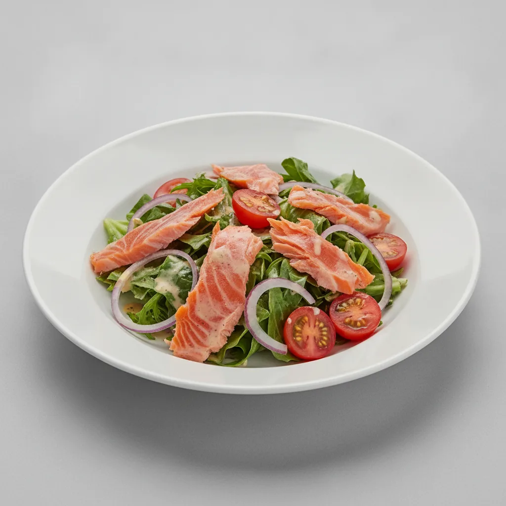 Hot Smoked Salmon Salad Hot Smoked Salmon Salad