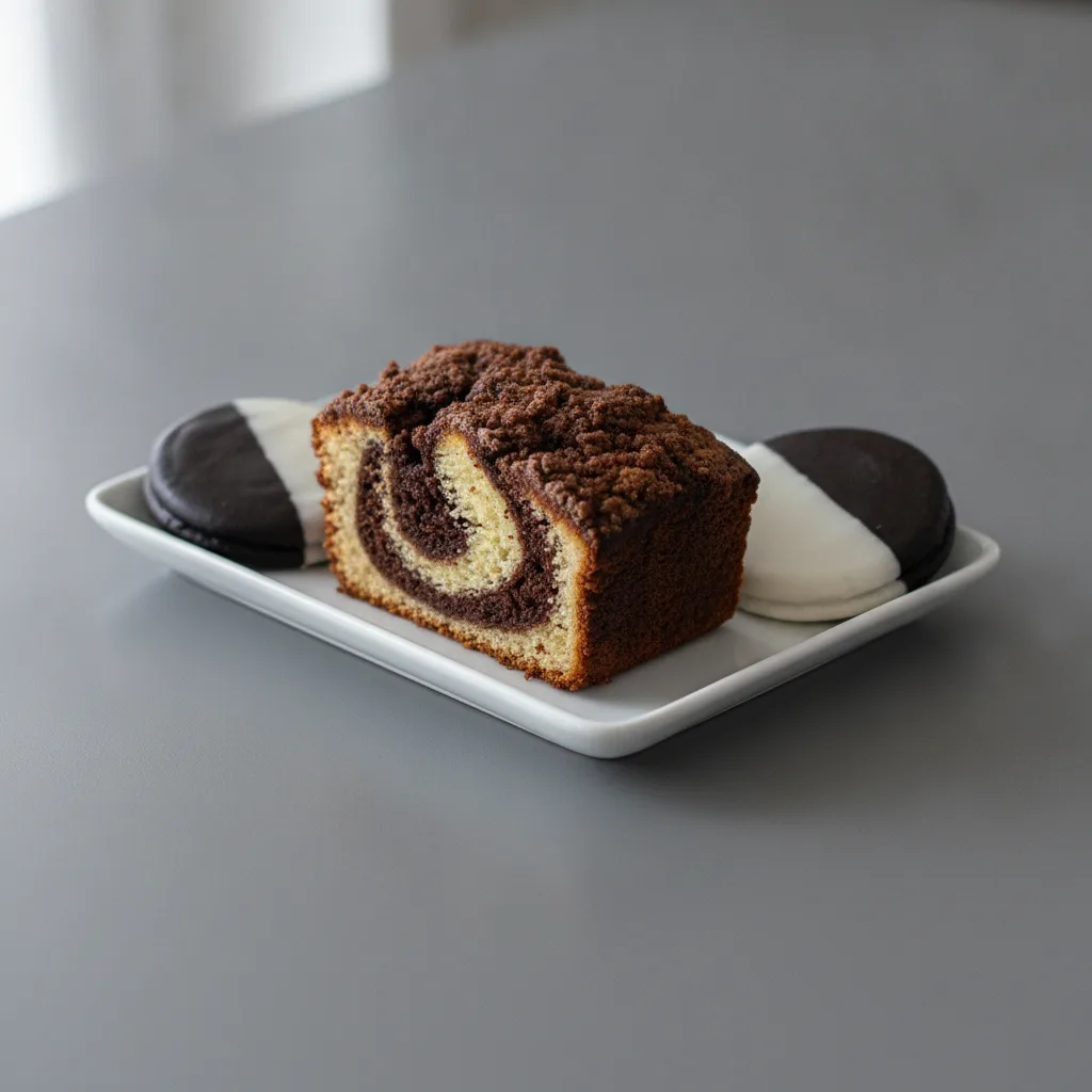 Black and White Russian Coffee Cake Platter (Small) Black and White Russian Coffee Cake Platter (Small)