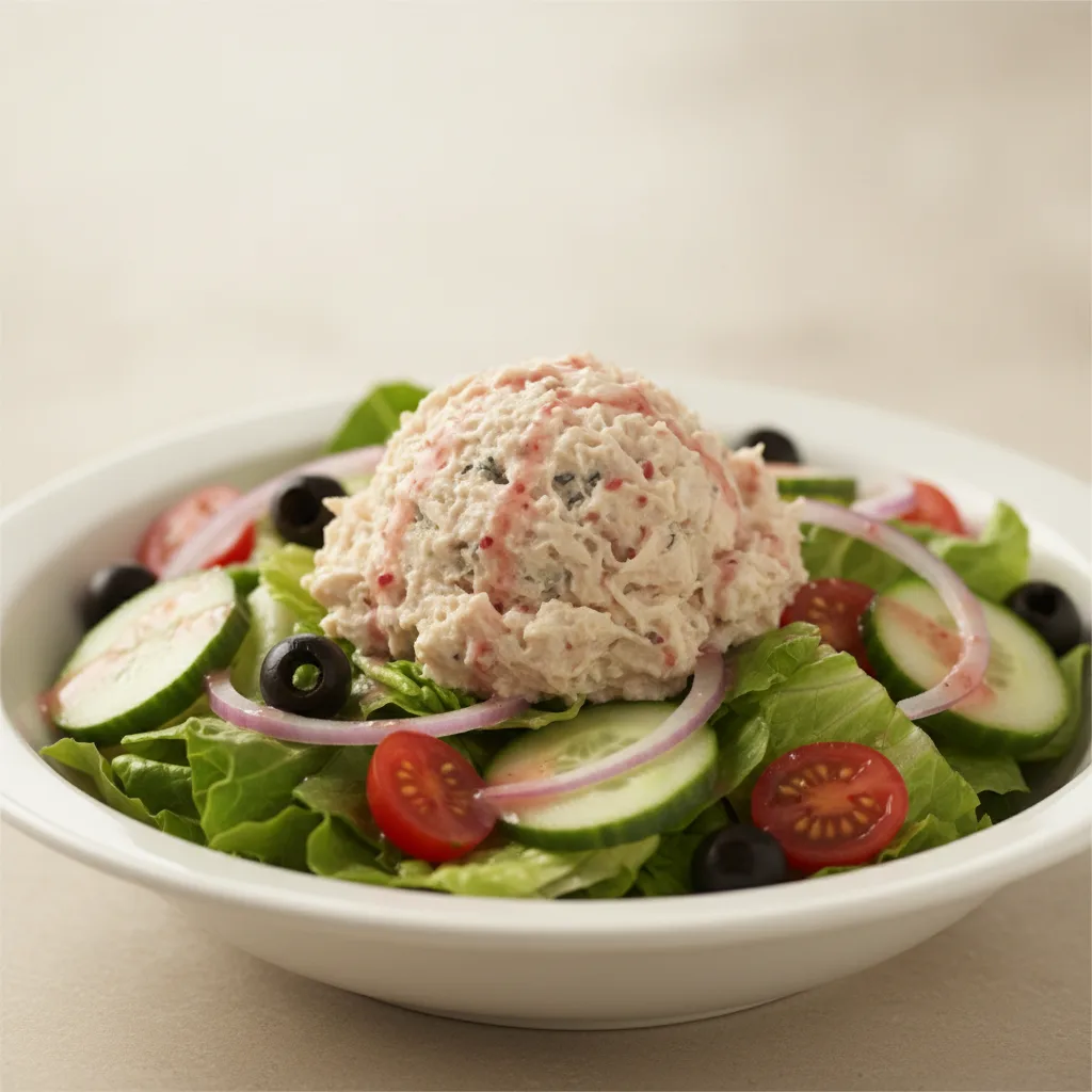 Garden Salad - Raspberry Vinaigrette With Chicken Salad Garden Salad - Raspberry Vinaigrette With Chicken Salad