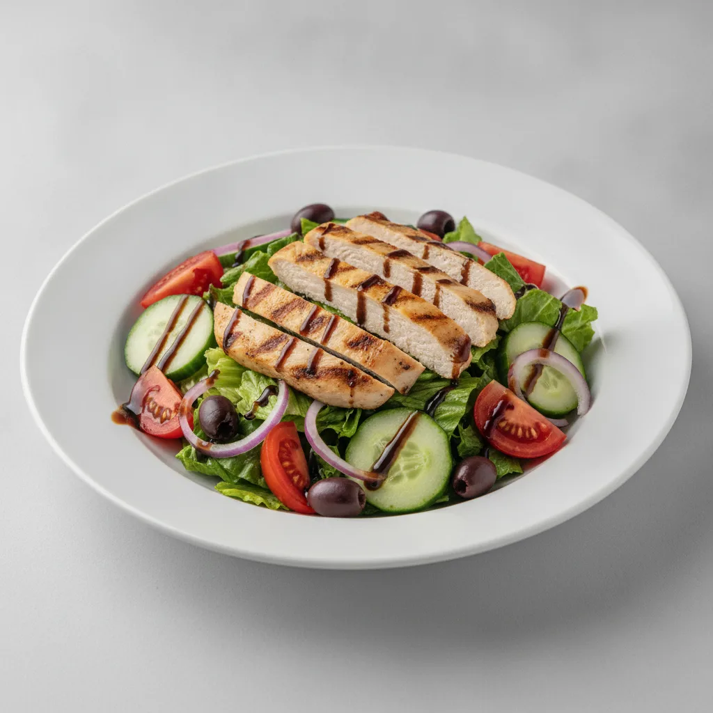 Garden Salad - Balsamic With Grilled Chicken Garden Salad - Balsamic With Grilled Chicken