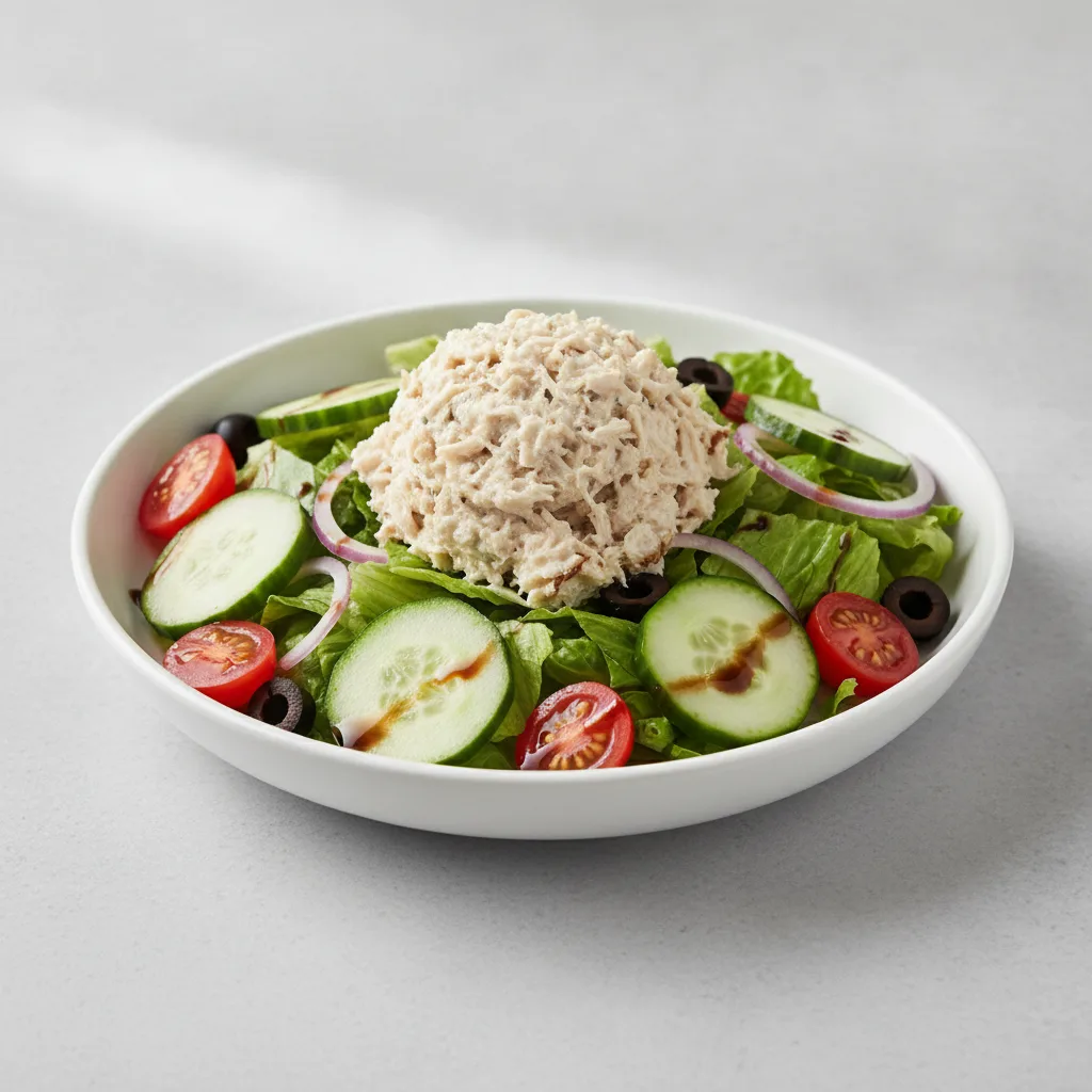 Garden Salad - Balsamic With Chicken Salad Garden Salad - Balsamic With Chicken Salad