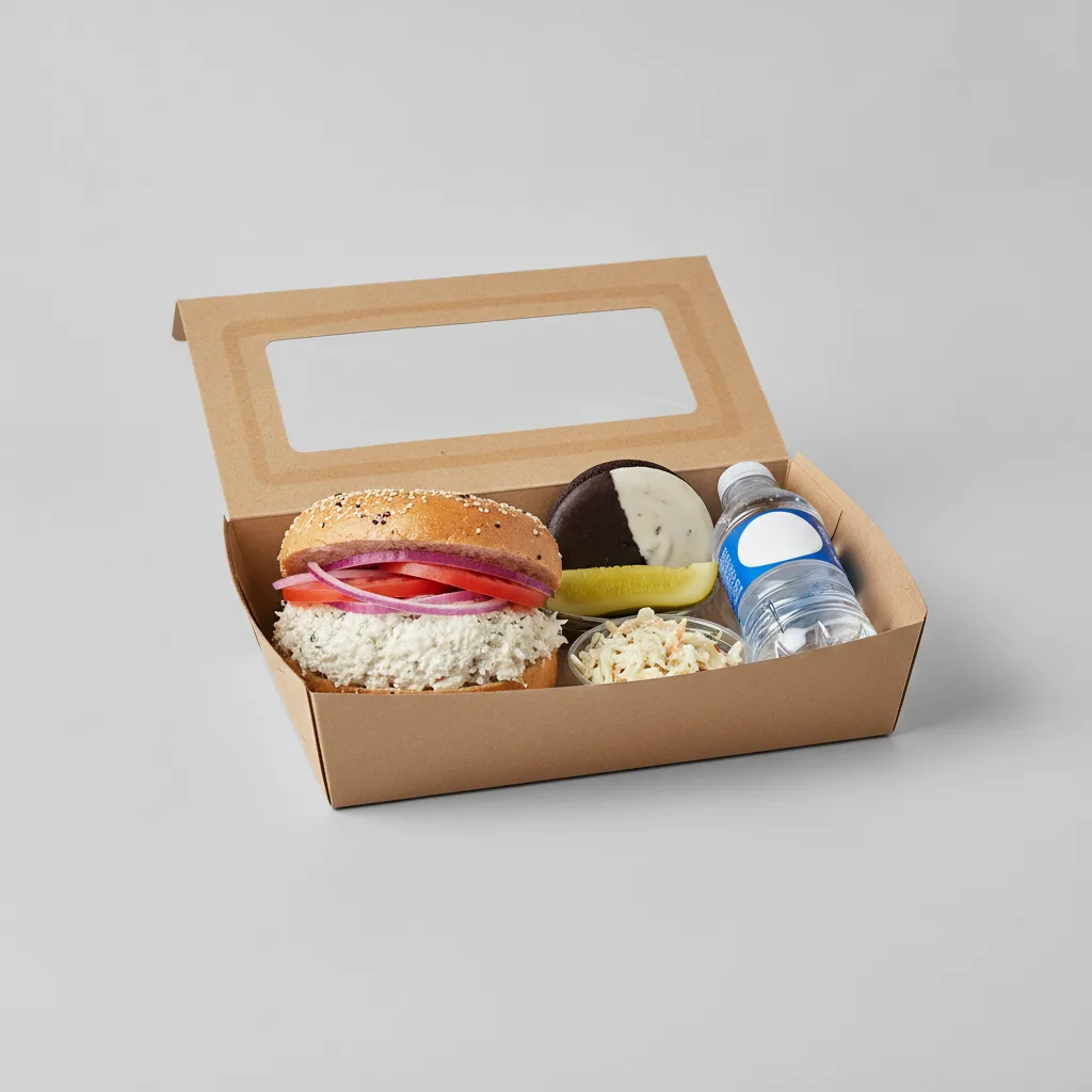 Sandwich Boxed Lunch — The Max Zucker Sandwich / Bottled Water Sandwich Boxed Lunch — The Max Zucker Sandwich / Bottled Water