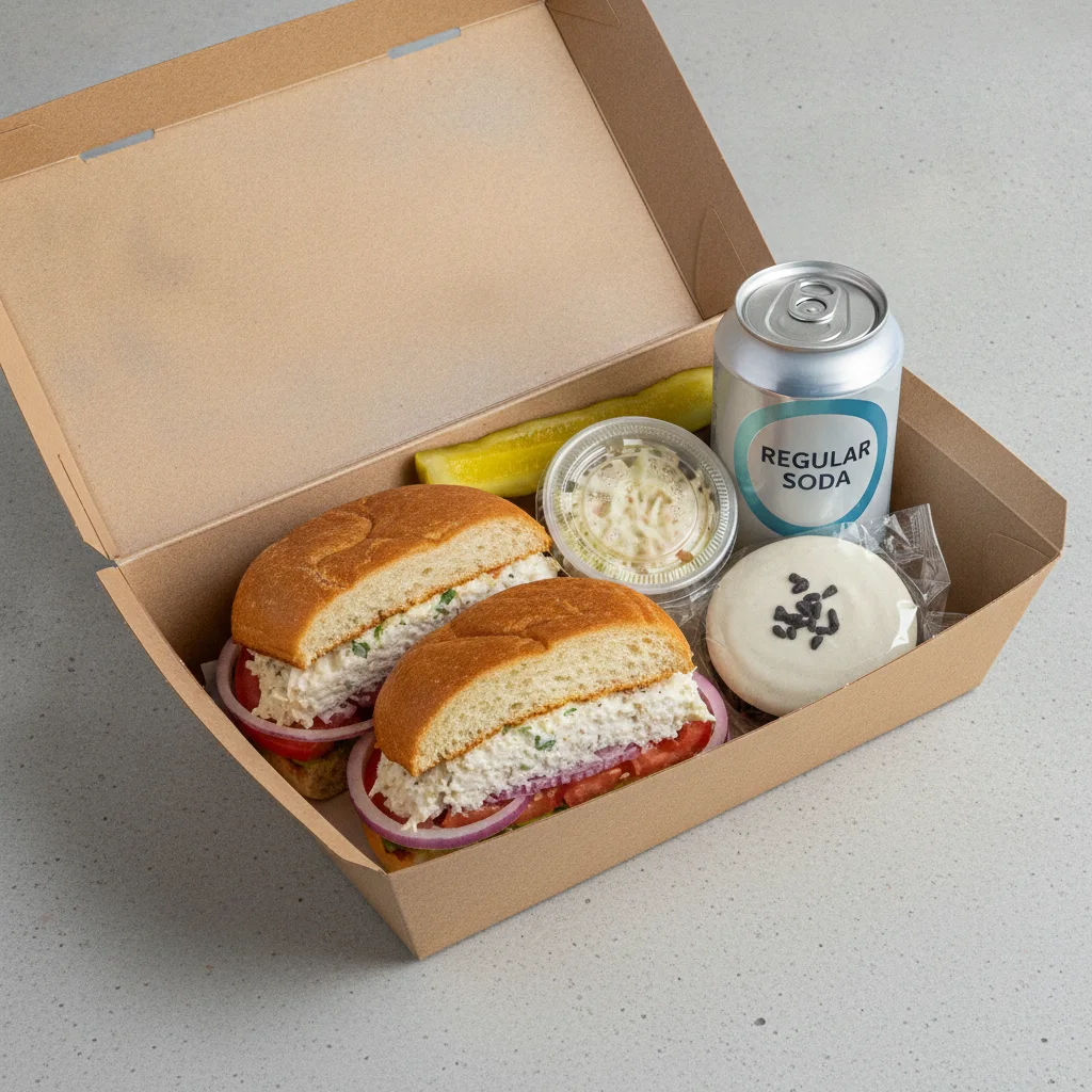 Sandwich Boxed Lunch — The Max Zucker Sandwich / Regular Soda Sandwich Boxed Lunch — The Max Zucker Sandwich / Regular Soda