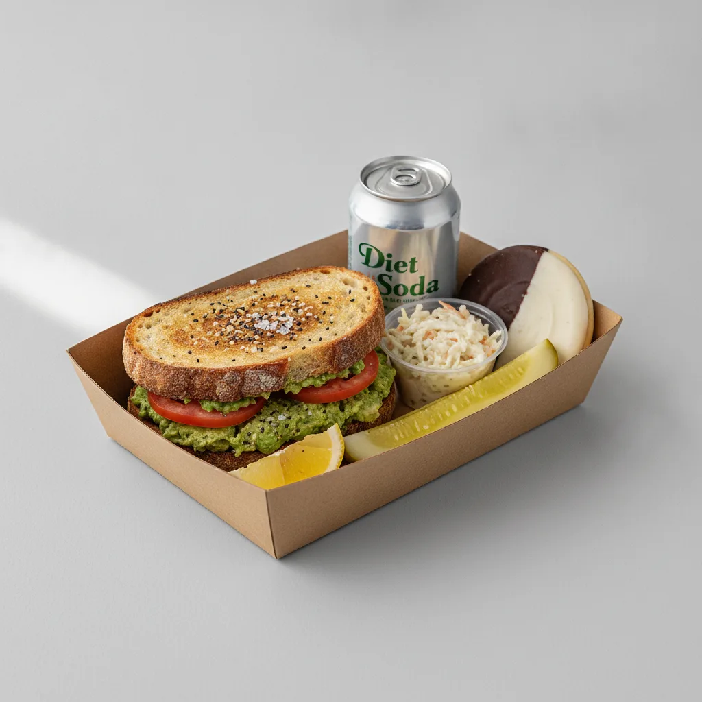 Sandwich Boxed Lunch — The Avocado Toast Sandwich / Diet Soda Sandwich Boxed Lunch — The Avocado Toast Sandwich / Diet Soda