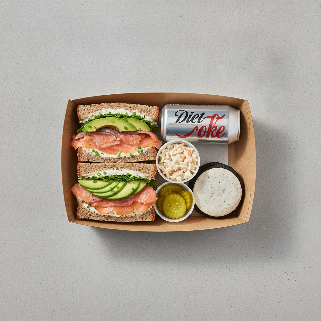 Sandwich Boxed Lunch — The Flatiron Sandwich / Diet Soda Sandwich Boxed Lunch — The Flatiron Sandwich / Diet Soda