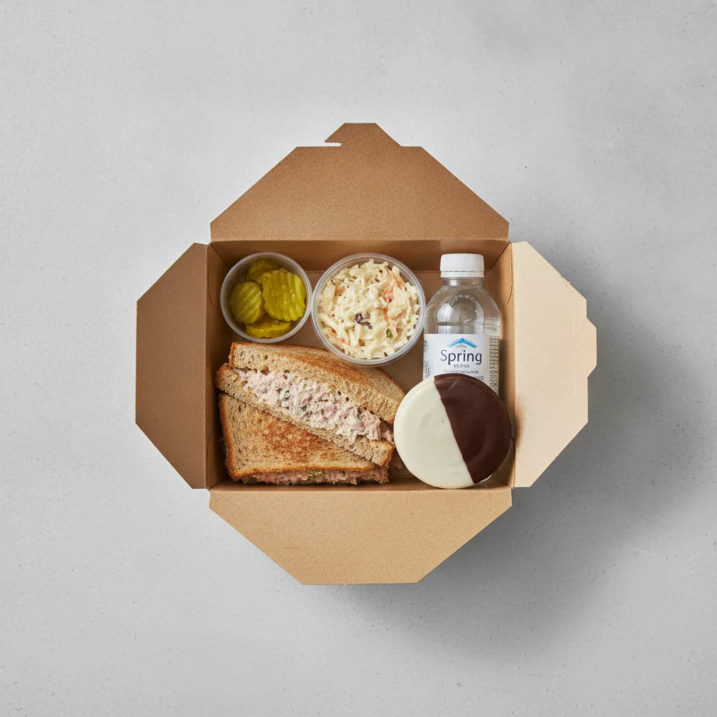 Sandwich Boxed Lunch — Tuna Salad Sandwich / Bottled Water Sandwich Boxed Lunch — Tuna Salad Sandwich / Bottled Water
