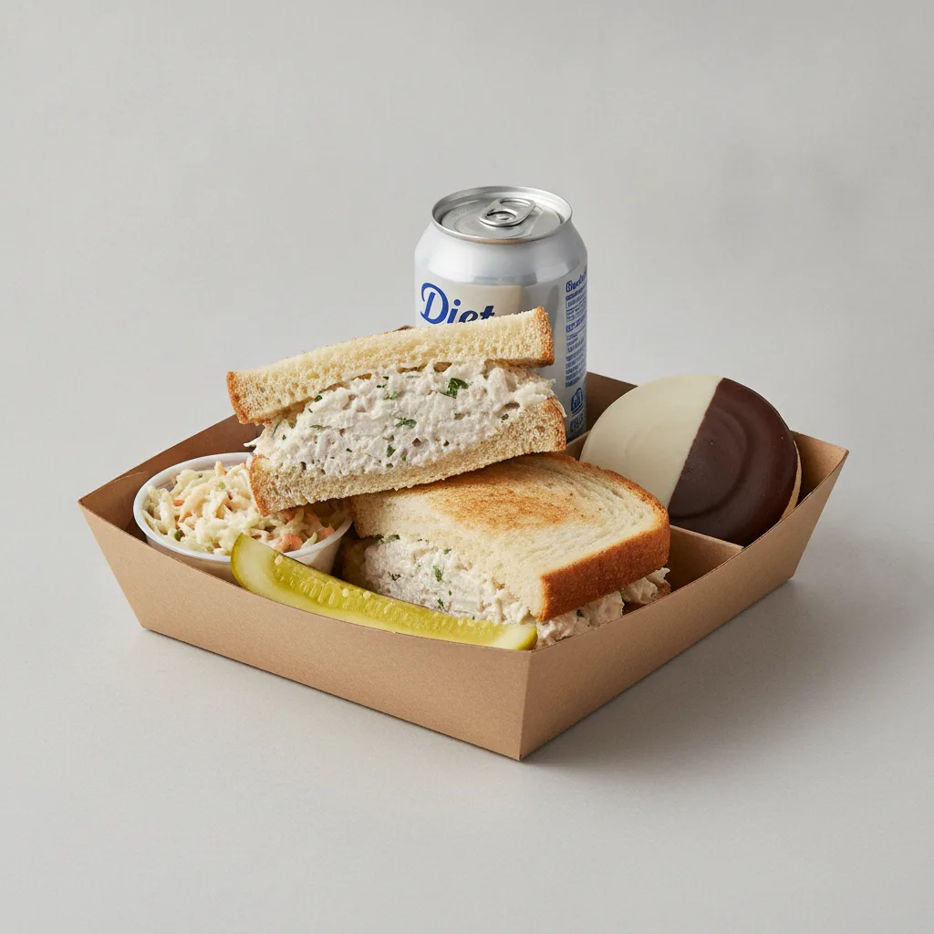 Sandwich Boxed Lunch — Zucker's Classic Whitefish Salad Sandwich / Diet Soda Sandwich Boxed Lunch — Zucker's Classic Whitefish Salad Sandwich / Diet Soda