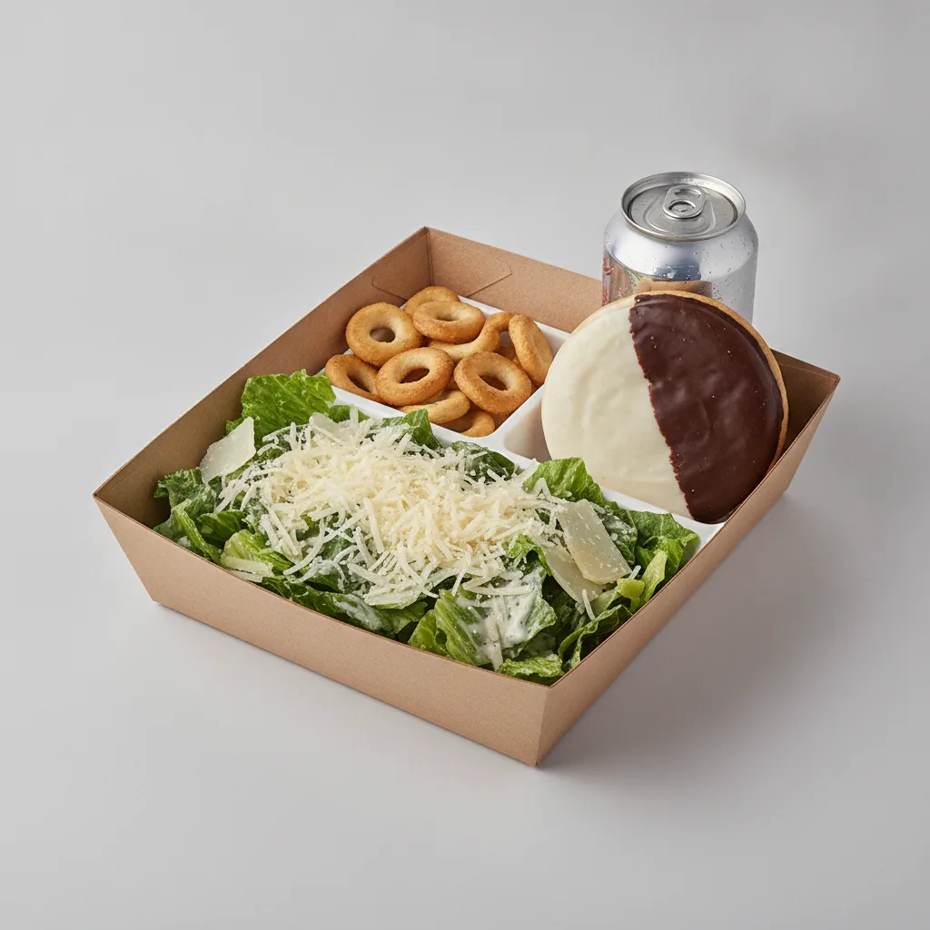 Caesar Salad Boxed Lunch — Black & White Cookie / Regular Soda Caesar Salad Boxed Lunch — Black & White Cookie / Regular Soda