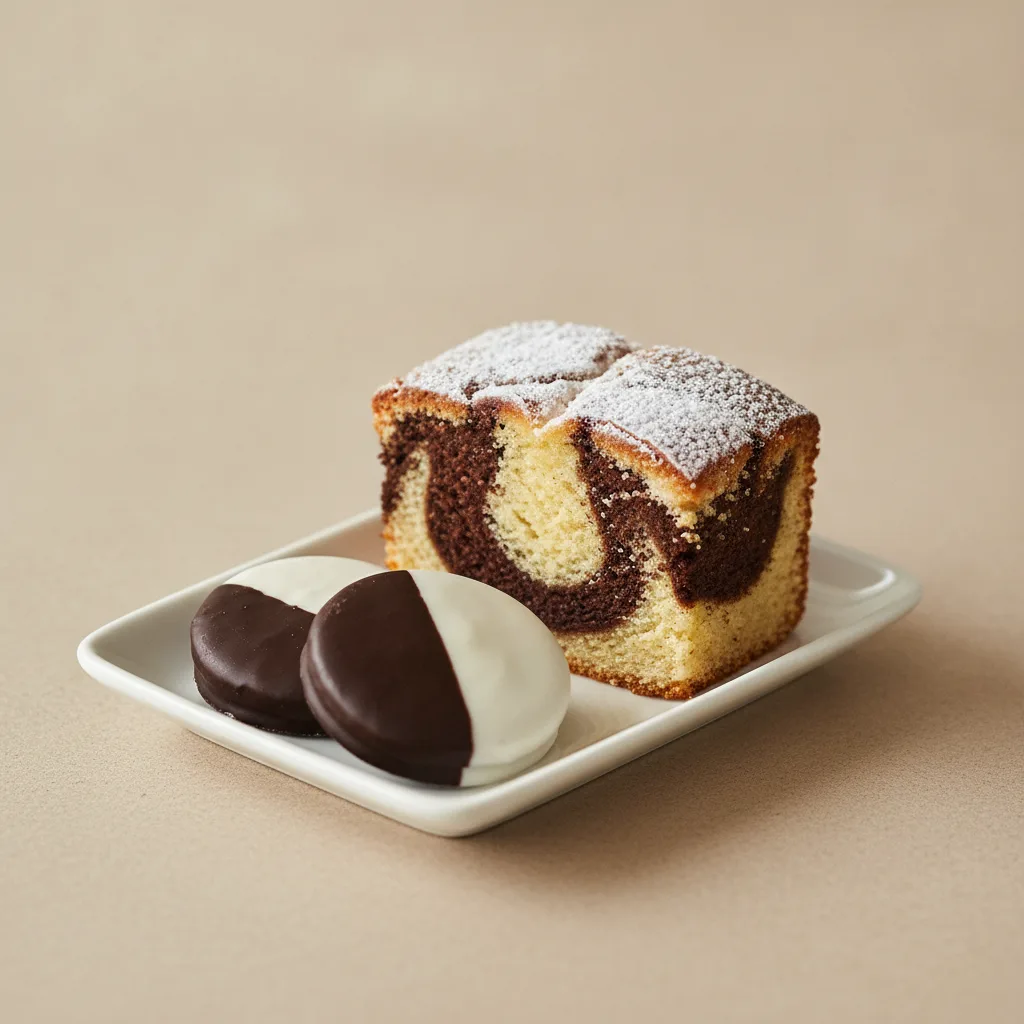 Black and White Russian Coffee Cake Platter (Small) Black and White Russian Coffee Cake Platter (Small)