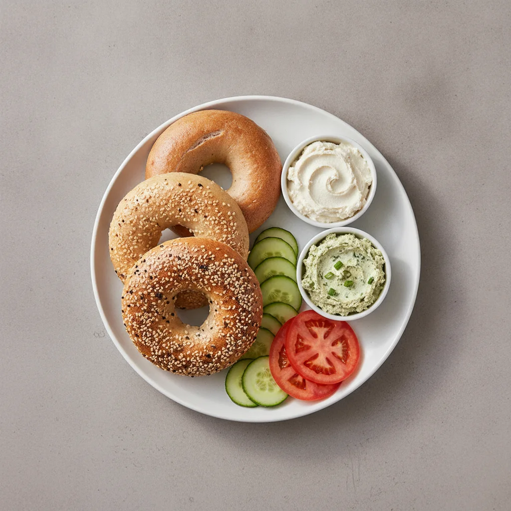 Sourdough Bagels and Vegan Schmears - Bagels and Vegan Tofu Cream Cheeses Sourdough Bagels and Vegan Schmears - Bagels and Vegan Tofu Cream Cheeses