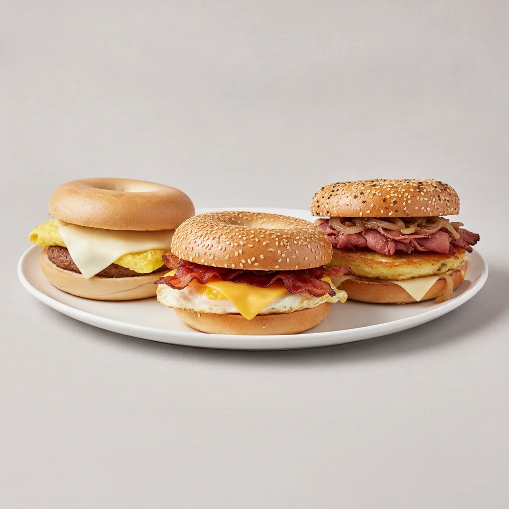 Classic Breakfast Sandwich Platter - bacon, Sausage, Delancey With Pastrami Classic Breakfast Sandwich Platter - bacon, Sausage, Delancey With Pastrami