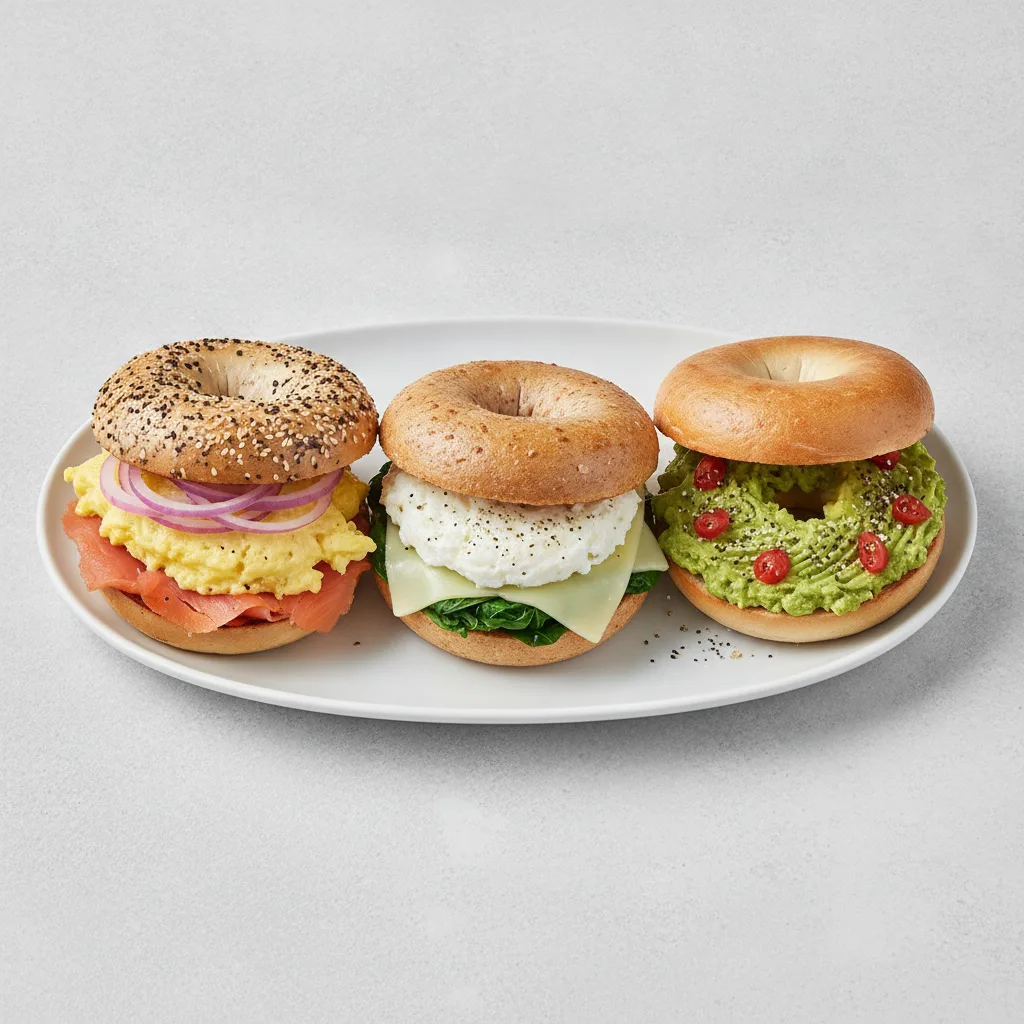 Breakfast Bagel Sandwich Platter - Lexington, Avocado Toast, Leo Breakfast Bagel Sandwich Platter - Lexington, Avocado Toast, Leo