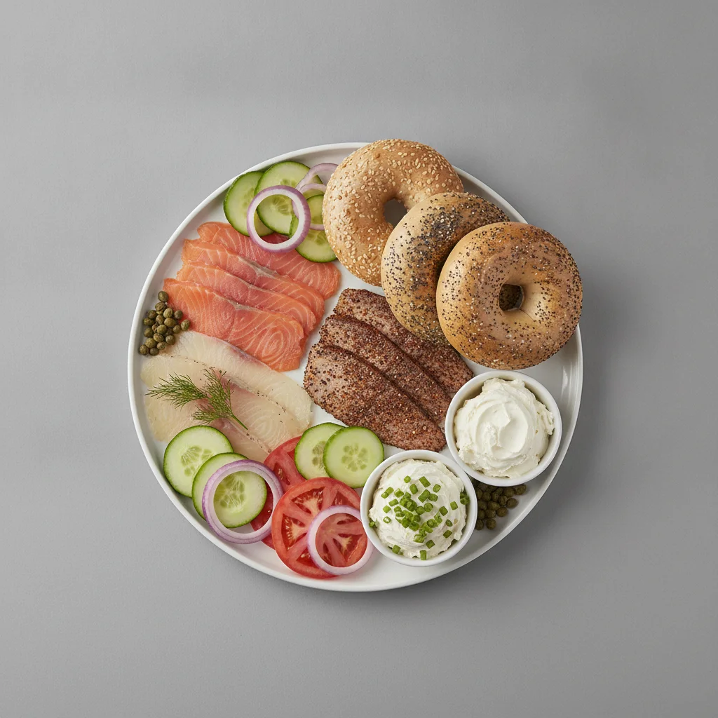 Smoked Salmon Platter - Eastern Nova Scotia Salmon, Gravlax and Pastrami Salmon Smoked Salmon Platter - Eastern Nova Scotia Salmon, Gravlax and Pastrami Salmon