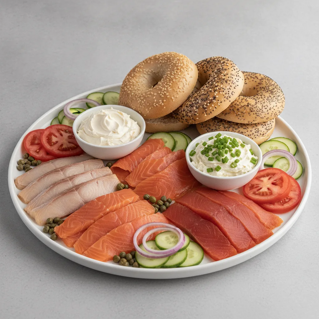 Smoked Salmon Platter - Belly Lox, Scottish Salmon, Wild Coho Smoked Salmon Platter - Belly Lox, Scottish Salmon, Wild Coho