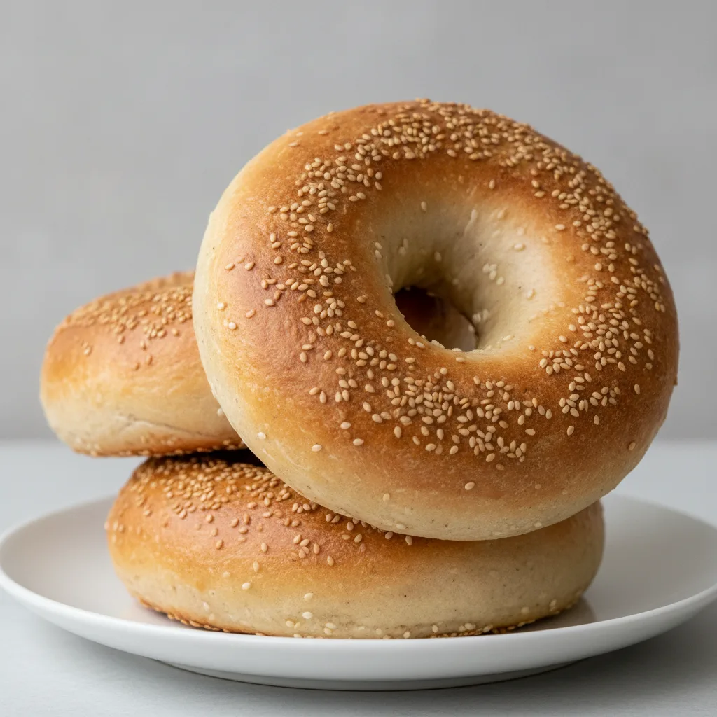 Sourdough Sesame Bagels Sourdough Sesame Bagels