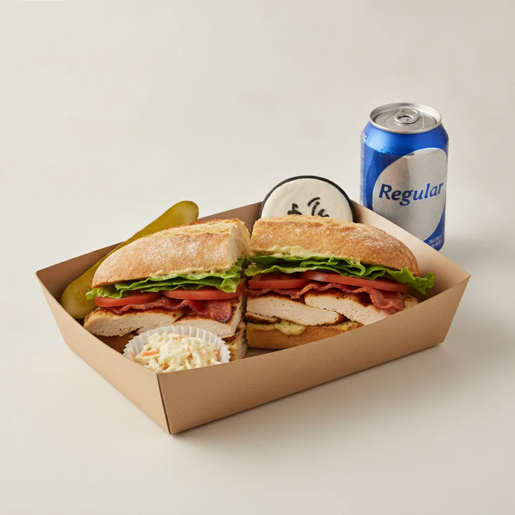 Sandwich Boxed Lunch — The Grand Central Sandwich / Regular Soda Sandwich Boxed Lunch — The Grand Central Sandwich / Regular Soda
