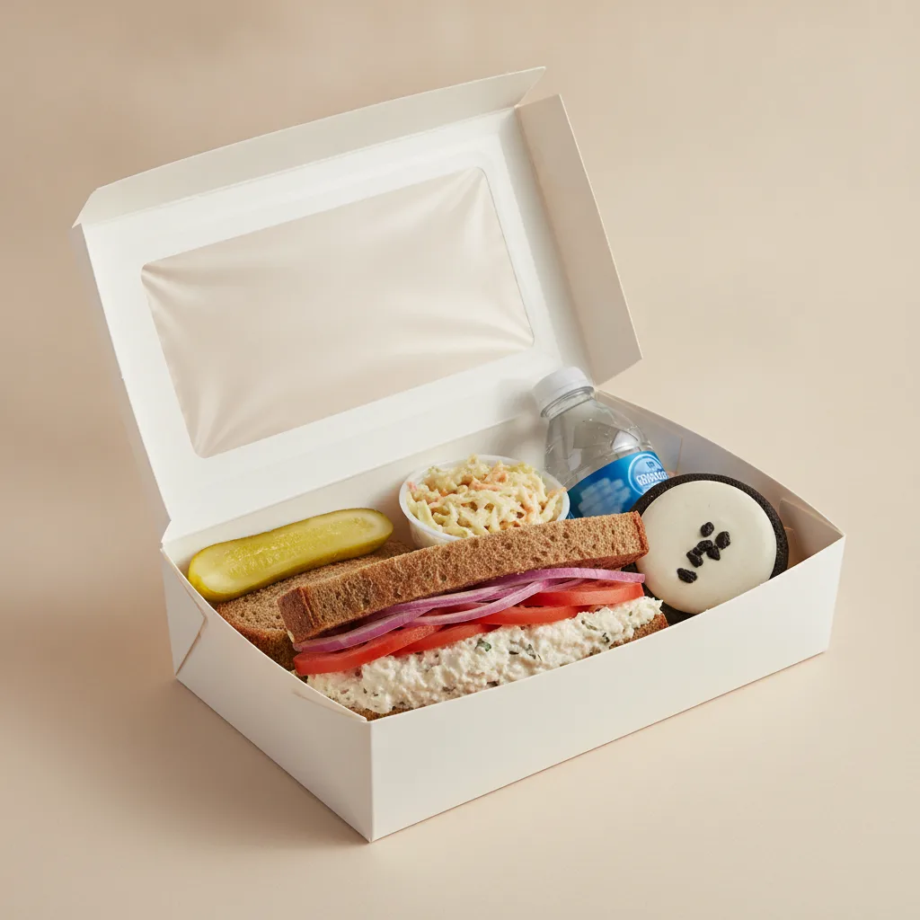 Sandwich Boxed Lunch — The Max Zucker Sandwich / Bottled Water Sandwich Boxed Lunch — The Max Zucker Sandwich / Bottled Water