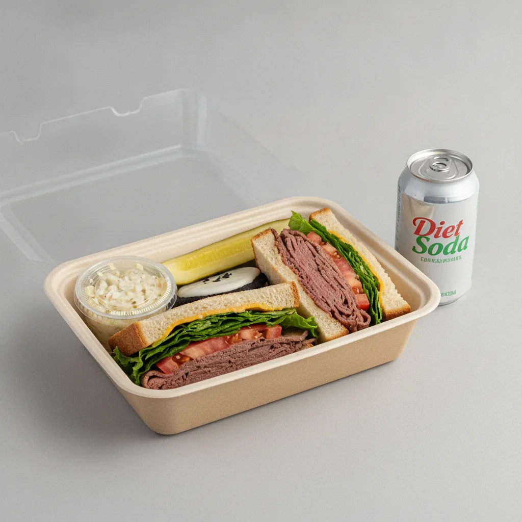 Sandwich Boxed Lunch — The RB Prime Sandwich / Diet Soda Sandwich Boxed Lunch — The RB Prime Sandwich / Diet Soda