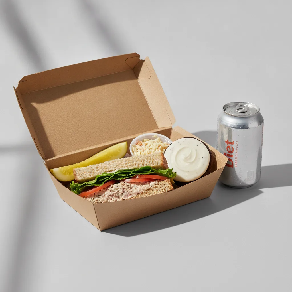 Sandwich Boxed Lunch — The Old-School Tuna Sandwich / Diet Soda Sandwich Boxed Lunch — The Old-School Tuna Sandwich / Diet Soda